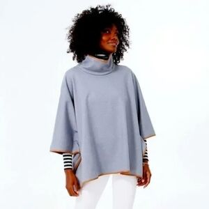 Tuckernuck Light Blue Poncho Sweater